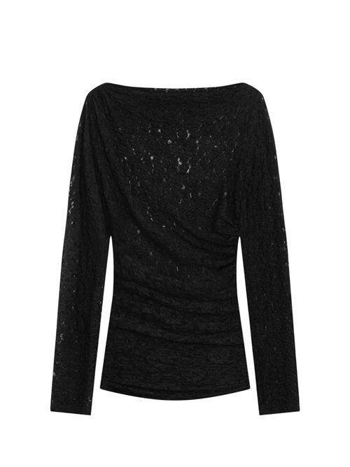 Top in pizzo drappeggiato Grace & Mila | FW2617050NOIR